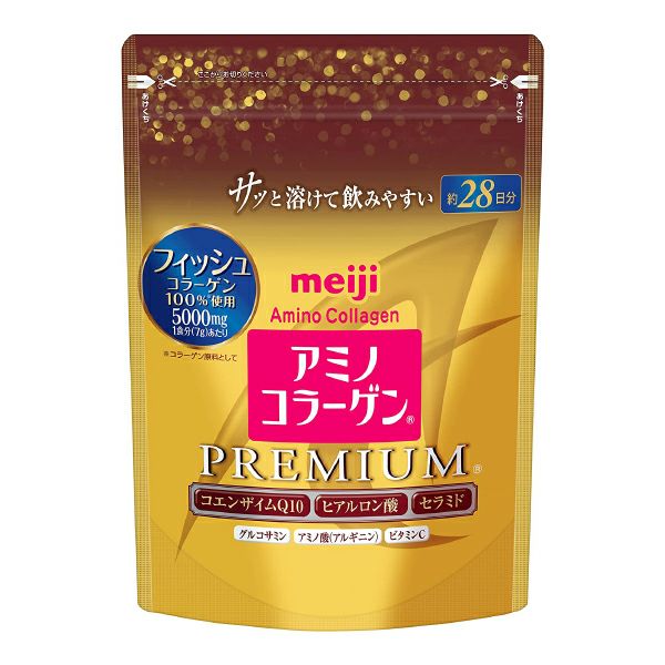 明治 アミノコラーゲン プレミアム 詰め替え用 214g ×4個 Amazon | 明治 アミノコラーゲン プレミアム 詰め替え用 214g