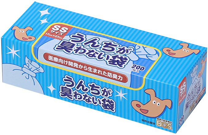 うんちが臭わない袋 BOS イヌ用 SSサイズ 200枚入 | キリン堂通販SHOP