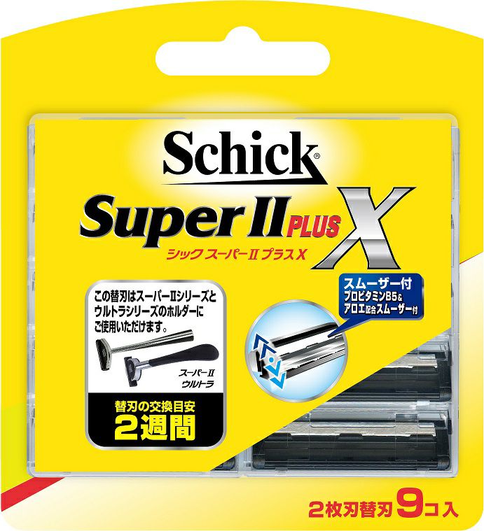 Schick Super II 替え刃 9個入り TC-9　×8セット スーパーIIプラスX替刃（9コ入） | キリン堂通販SHOP