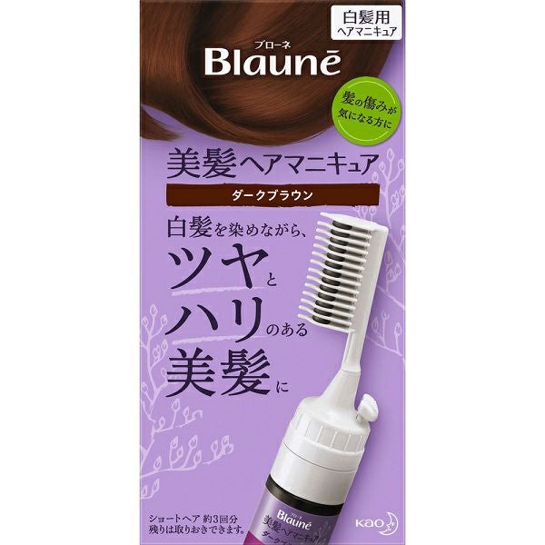 DECOR ヘアマニキュア ブローネ 美髪ヘアマニキュア クシつき ナチュラルブラック 72G