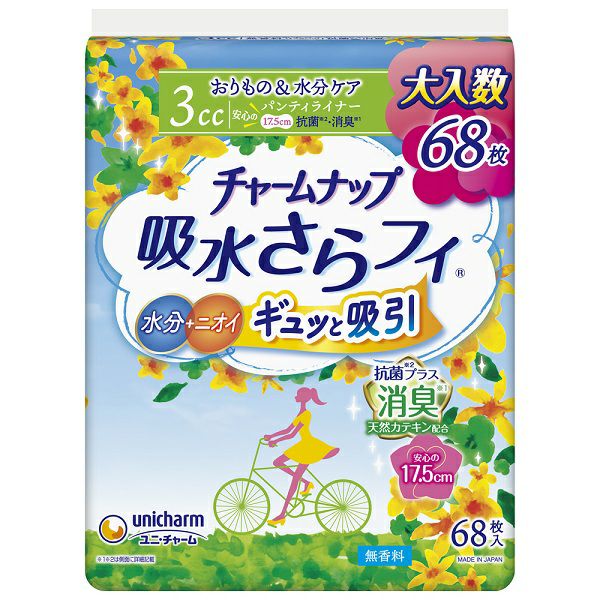 チャームナップ吸水さらフィPライナー消臭68枚 | キリン堂通販SHOP