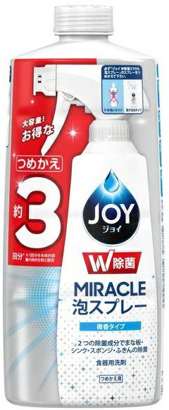 除菌ジョイミラクル泡スプレー緑茶の香り 詰替3回分 | キリン堂通販SHOP