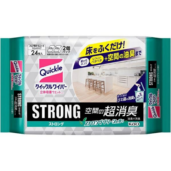 クイックルワイパー 立体吸着ウエットシート ストロング 空間の超消臭