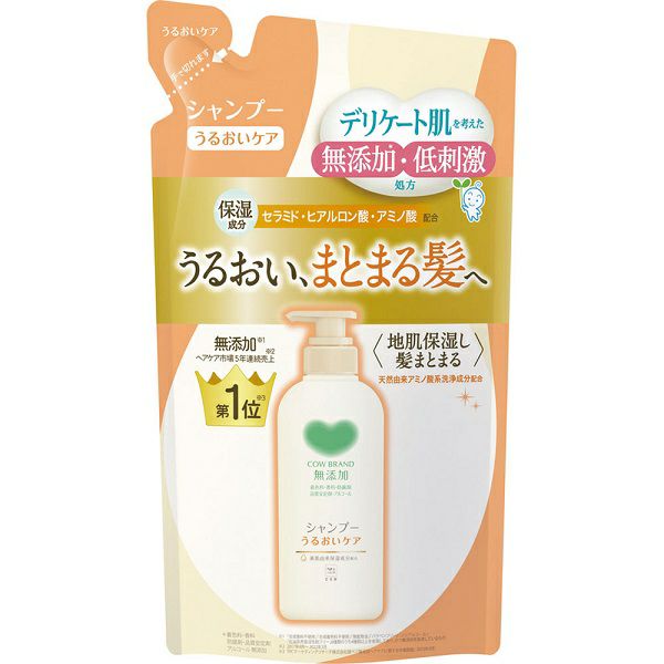 カウブランド 無添加シャンプー うるおいケア 詰替用 360mL 牛乳